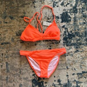 Cupshe Bright Orange Bikini Set